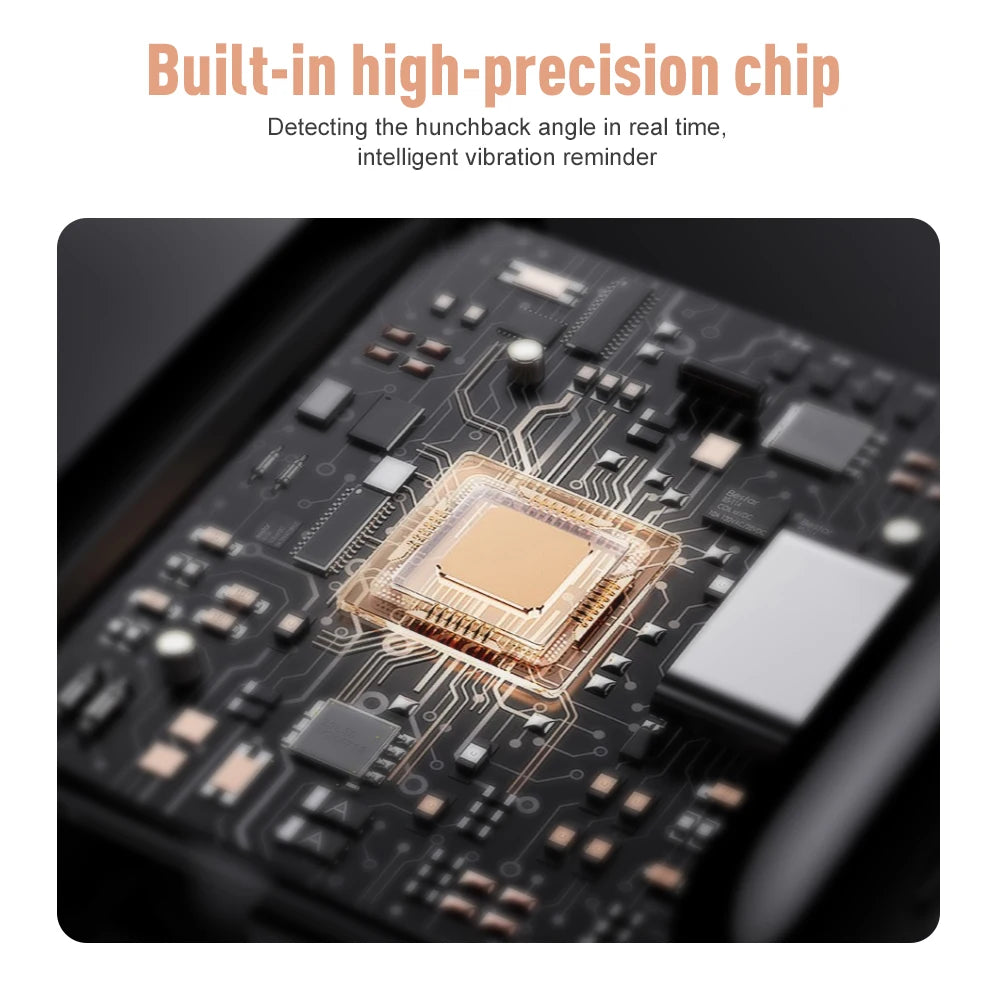 Corrector de Postura Inteligente con Vibración - Para Toda la Familia