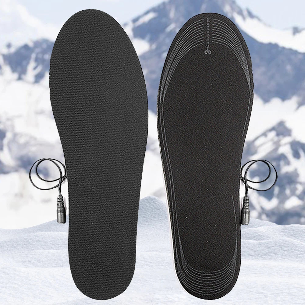 USB Heated Shoe Insoles Electric Heated Shoes Pad Cuttable Foot Warming Pad Electric Heated Insoles for Winter Camping Fishing