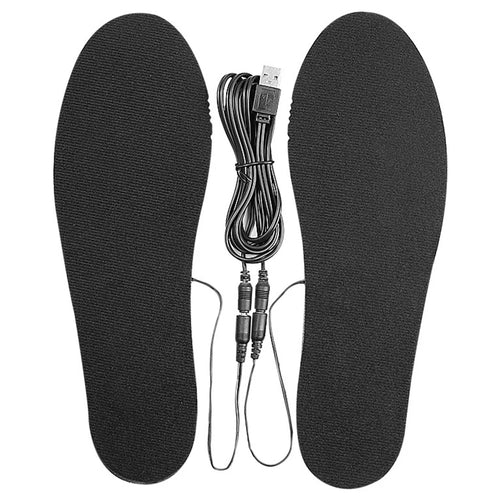 USB Heated Shoe Insoles Electric Heated Shoes Pad Cuttable Foot Warming Pad Electric Heated Insoles for Winter Camping Fishing